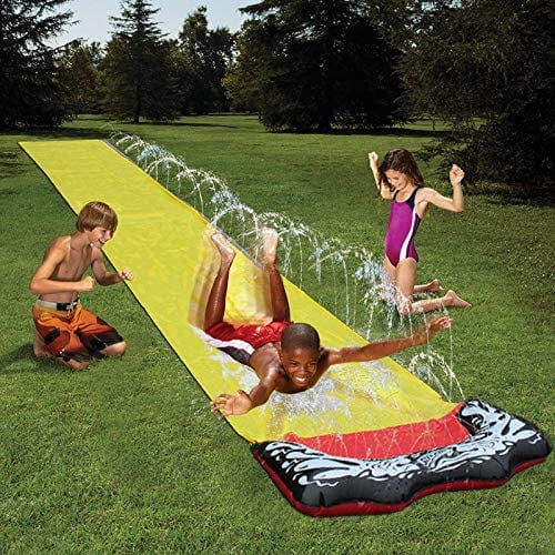 Slip And Slides For Kids Backyard Children Summer Garden Lawn Water Slide Games Outdoor Water Toys With Splash Sprinkler Y Walmart Com Walmart Com