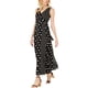 thumbnail image 1 of INC Womens Multi-Dot Maxi Wrap Dress, Negro, 4, 1 of 1