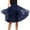 Navy-1, variant on QHFBli Tulle Skirts for Women, A Line Elastic Waist Tiered Layered Puffy Midi Long Party Tutu Skirt