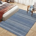 thumbnail image 4 of Haperlare 9'x12' Boho Geometric Area Rug Living Room Rugs, Washable Non Slip Rug Stain Resistant Floor Carpet for Bedroom Home Office, Navy, 4 of 8