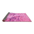 thumbnail image 2 of Ahgly Company Indoor Round Abstract Pink Modern Area Rugs, 6' Round, 2 of 4