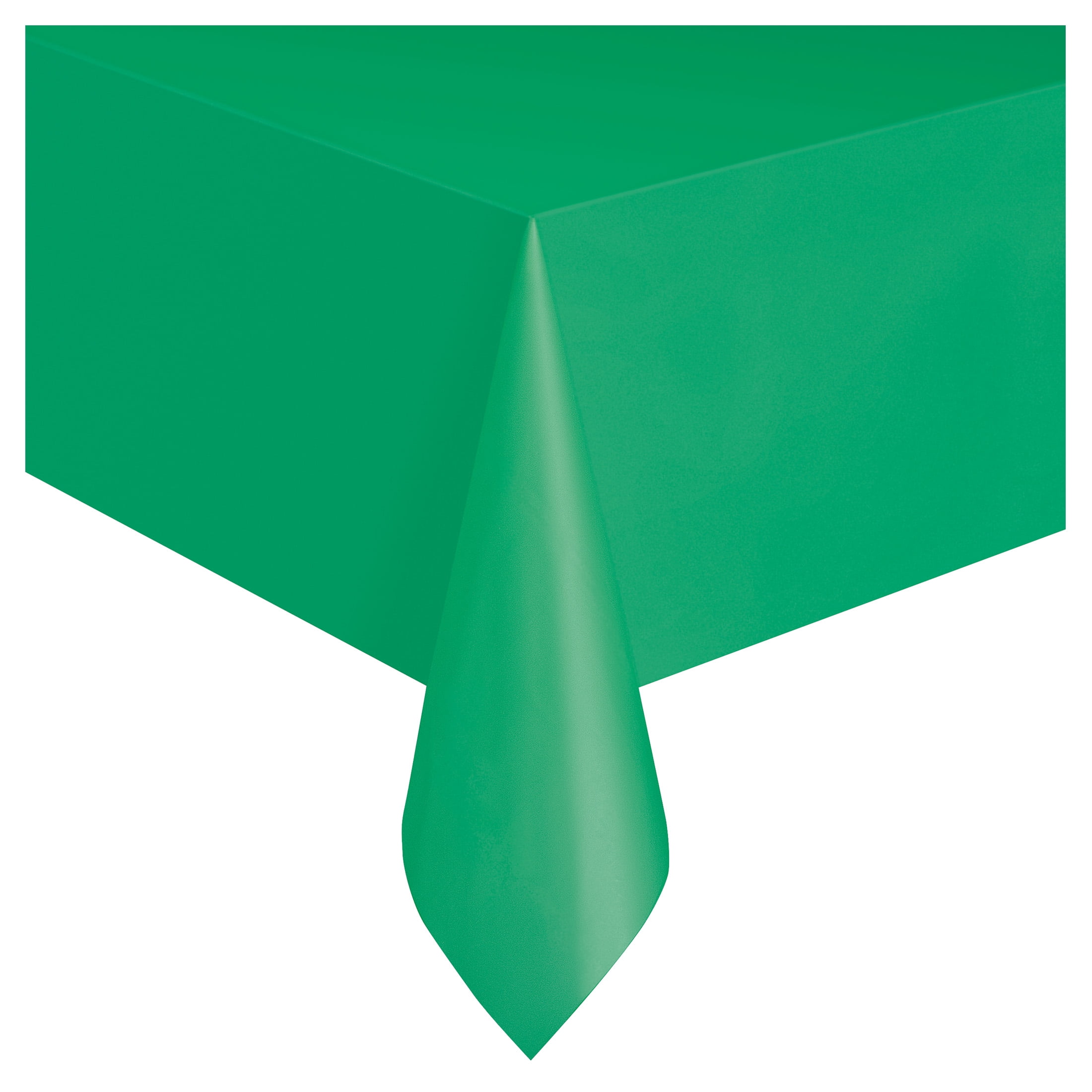 1CT 54 IN x 108IN Green Rectangular Plastic Table Covers by Way To Celebrate