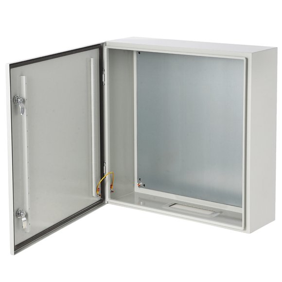 Yeshouse Caja de conexiones eléctricas de acero, impermeable y a prueba de polvo, tipo NEMA, con cerraduras de seguridad y placas de montaje, ideal para instalación en pared, interior y exterior