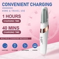 thumbnail image 6 of LQT Electric Callus Remover, Electric Foot File Remover, Portable Foot Care Device with 2 Roller Heads and 2 Speed ​​Settings.White, 6 of 8