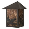 thumbnail image 3 of Meyda 38025 9 in. Seneca Fly Fisherman Wall Sconce - Craftsman Brown, 3 of 4