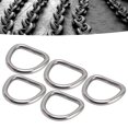 thumbnail image 3 of D Rings, D Shaped Buckle 6mm Thickness Seamless Multifunctional   for Industrial Hardware for Ship Rigging, 3 of 8