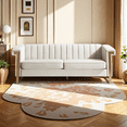 thumbnail image 2 of Newest Mid-Century Cream White Velvet Sofa 3-Seater - Chesterfield Channel Tufted Design with Gold Metal Legs, Living Room Centerpiece, 2 of 18
