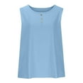 thumbnail image 4 of Ruimatai Women's Sexy Tank Tops Casual Loose Fit Sleeveless Cotton Shirt Solid Round Neck Summer Tops Comfortable Stretchy Breathable Tee, 4 of 6