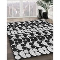 thumbnail image 3 of Ahgly Company Machine Washable Indoor Round Transitional Midnight Gray Area Rugs, 5' Round, 3 of 7