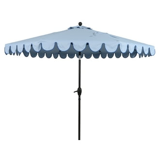 cobana rectangle patio umbrella COBANA Rectangular Patio Umbrella, 6.6 x 9.8ft, UV Protection, Tilt/Crank,  Dark Red
