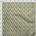 thumbnail image 4 of oneOone Silk Tabby Olive Green Fabric Mix Ikat Craft Projects Decor Fabric Printed By The Yard 42 Inch Wide, 4 of 4