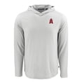 thumbnail image 2 of Men's Cutter & Buck Gray Los Angeles Angels Coastline Epic Comfort Recycled Eco Hoodie Long Sleeve T-Shirt, 2 of 3