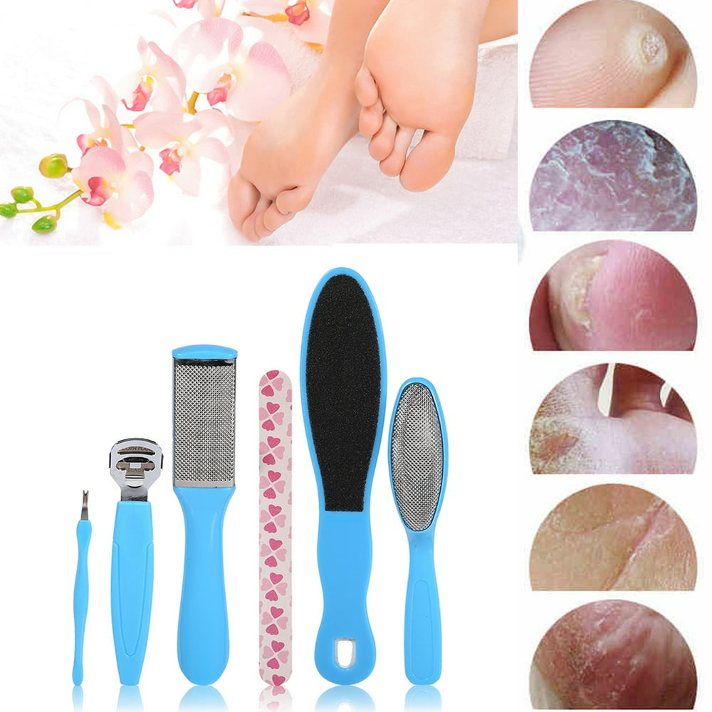EECOO Foot Scraper,10PCS Portable Foot File Set Dead Hard Skin Callus