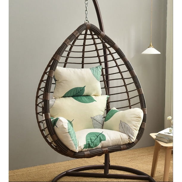 Cojín de columpio de huevo para silla, hamaca colgante, almohadilla de cesta colgante para interior, exterior, jardín, patio, sin silla, decoración del hogar Fivean unisex