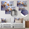 thumbnail image 4 of Designart "Sparrow Birds in Beige and Brown II" Animals Bird Metal Art Living Room, 4 of 5