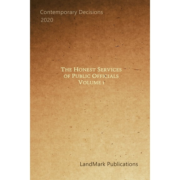 The Honest Services of Public Officials, (Paperback)