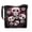 Black-Skull, variant on Kuiaobaty Cute Dachshund Print Shoulder Crossbody Bag for Women, Lightweight Vegan Leather Bucket Tote Bag with Adjustable Strap, Durable Casual Hobo Satchel Purse for Travel, Brown