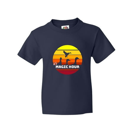 Inktastic It s Magic Hour with Waterfowl against the Sun Youth T-Shirt