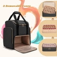 thumbnail image 3 of Mochila organizadora de esmaltes de uñas LUXJA con capacidad para 70 botellas, color negro, 3 of 8