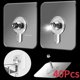 thumbnail image 3 of 1/5/10/20 piezas gancho multiusos ganchos de pared adhesivos de doble cara ropa impermeable sombreros ganchos para toallas ganchos para puertas de baño y cocina, 3 of 5