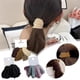 thumbnail image 4 of Banda para el cabello extra ancha, sin costuras y de alta elasticidad, para coletas y ligas, multicolor, 4 unidades, elegante y cómoda para mujeres., 4 of 5