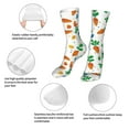 thumbnail image 3 of Gaeub Cute Carrot Print Sports Socks,No Heel Casual Mid-Tube Socks,Crew Socks for Women and Man For Trouser, Dress, Business, 3 of 7
