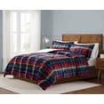 thumbnail image 3 of Truly Soft Cuddle Warmth Ivan Plaid 100% Microfiber Polyester  3 Piece Full/Queen Comforter Set, All Season, Adult Size, OEKO-TEX Certified, 3 of 10