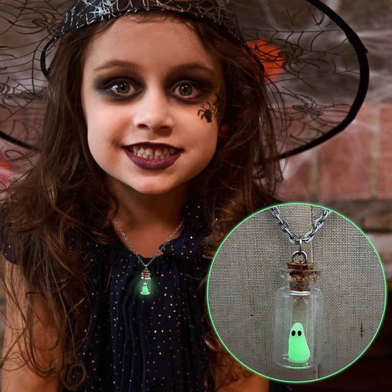 1 pezzo Collana con ciondolo a forma di fantasma che si illumina al