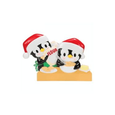 Penguins Baking Ornament/Holiday Cookie Exchange/Holiday Cookie Baking/DO-IT-YOURSELF KIT