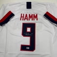 thumbnail image 2 of Autographed/Signed Mia Hamm White Soccer Team USA United States World Cup Jersey Beckett BAS COA, 2 of 4