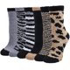 thumbnail image 1 of Calcetines mullidos para mujer - Calcetines térmicos cómodos Calcetines cálidos - Calcetines suaves y peludos con estampado de leopardo - Calcetines gruesos para el invierno, 1 of 5