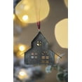 thumbnail image 6 of A&B Home Set of 12 Cut Out Wooden House Hanging Ornaments 5.3" x 0.4" x 4.5", 6 of 13