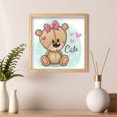 thumbnail image 4 of Cuadros Decorativos DIY cuadrado diamante pintura dibujos animados oso resina completo taladro rhinestone Likrtyny embutido en tela, 4 of 9