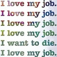 thumbnail image 3 of CafePress - I Love My Job Golf Shirt - Golf Shirt, Pique Knit Golf Polo, 3 of 4