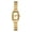Gold, variant on Women's Square Business Watch: Removable Stainless Steel Strap Bar-Index Imitation Diamond Dial Analog Quartz Vintage Petite Luxury Wristwatch