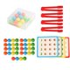 thumbnail image 2 of Juguete Con Cuentas De Clip Montessori, Cuentas De Madera Para Entrenamiento Cerebral, Juego De Matemáticas, Cuentas Con Clip, Juguete Educativo Interactivo Para Padres E Hijos sonducket FN002402-00, 2 of 6