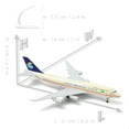 thumbnail image 3 of PRIYAL 747 1/300 Scale Airplane Model Saudi Arabian Boeing 747 Diecast Metal Panam Model Plane Kits for Adult (with Stand) Aircraft Model for Gifts or Desktop Display Collections -8 inches L, 3 of 9