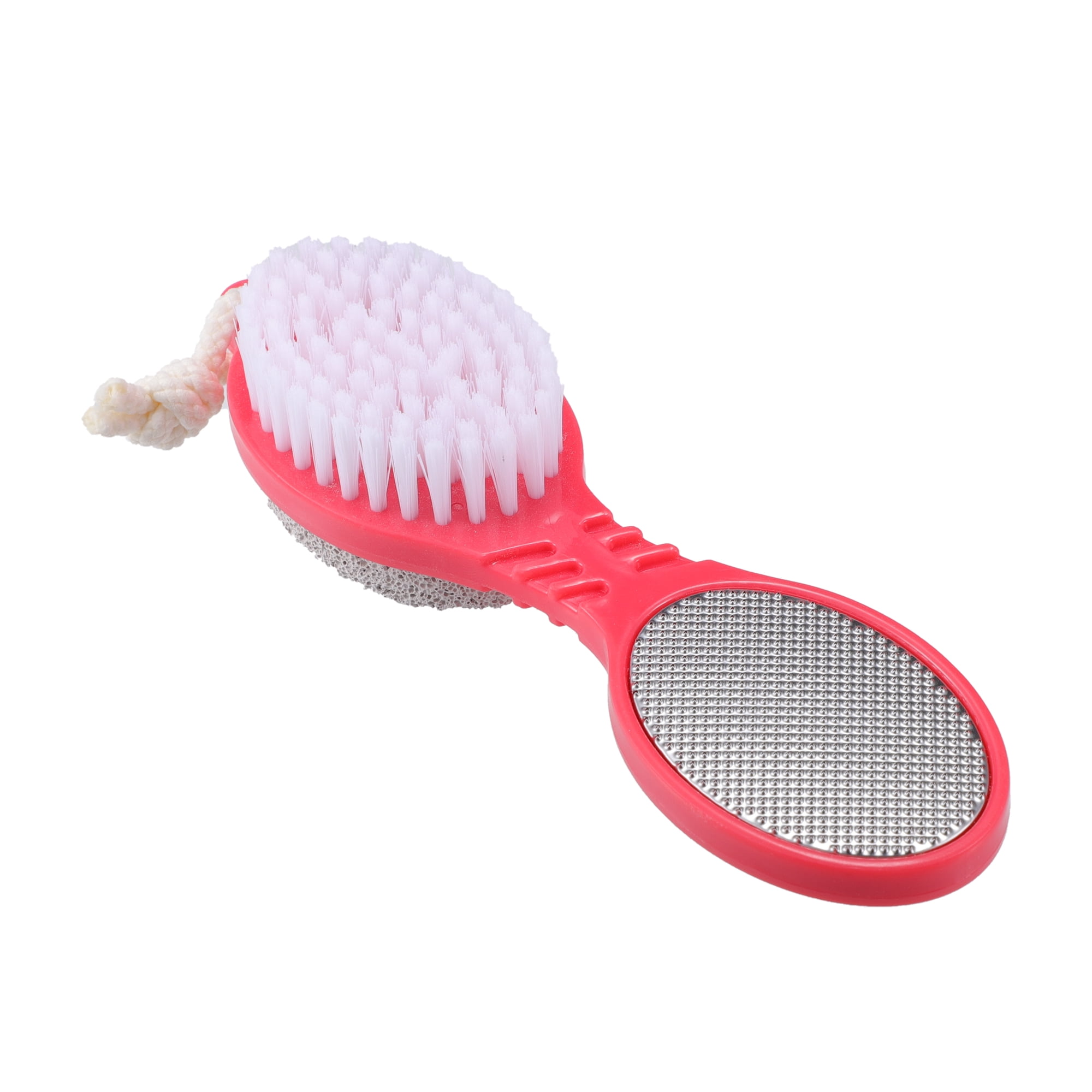 Unique Bargains 1 Pc Multi Purpose Foot File with Foot Scrubber Pumice Stone Foot Rasp Pink