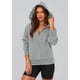 thumbnail image 4 of Sudadera PRETTYGARDEN Otoño 2025 para Mujer Media Cremallera Gris XL, 4 of 8