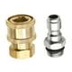 thumbnail image 3 of Conector de Lavadora de Alta Presión Boquilla de Presión Adaptador de Rosca Accesorio de Acoplamiento de Latón Instalación Fácil Adecuado para Limpiez Rosca hembra macho, 3 of 9