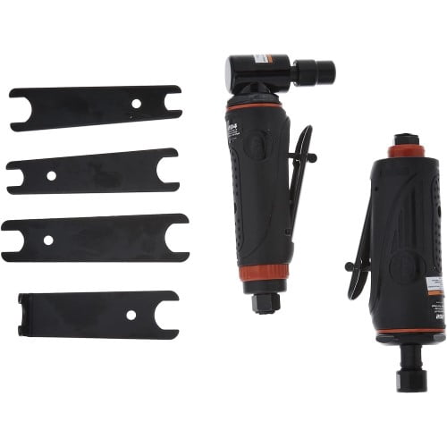 Astro Pneumatic 222 ONYX 2pc Die Grinder Kit w/ 1/4" 90 Angle Die Grinder
