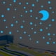 thumbnail image 4 of Pegatinas luminosas de puntos azules papel tapiz de fondo Mural tatuaje pegatinas de pared calcomanías cama decoración para sala de estar Jumpingount JJ13405-00, 4 of 6