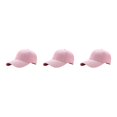 thumbnail image 1 of kurtrusly Sun Protection Baseball Cap Universal Size For Outdoor Adventures Universal Baseball Cap Polyester Outdoors Sun Cap pink 3Set, 1 of 6