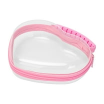 Clear Heart-Shaped Travel Organizer Set, Waterproof Compression Packing Cubes, Compartmentalized for Toiletries, Accessories, Perfect for Travelers and Vacation