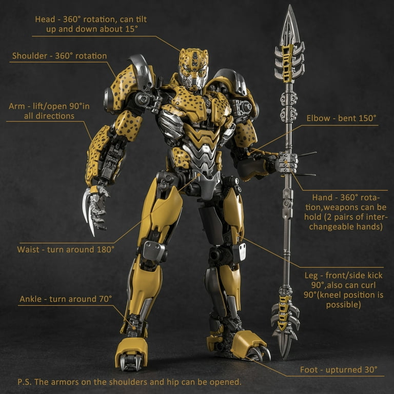 YOLOPARK Transformers Cheetor Action Figure, Rise of The YOLOPARK Transformers Cheetor Action Figure, Rise of The