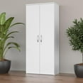 thumbnail image 6 of Studio C 29W Tall 2 Door Storage Cabinet in White - Engineered Wood, 6 of 6