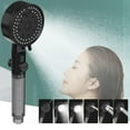 thumbnail image 2 of Btomtd Turbo Shower Head Home Bath Shower Nozzle Water Heater Filter Shower ,10 Bathing Modes, One Pressurised Water Stop Function Shower Head., 2 of 8