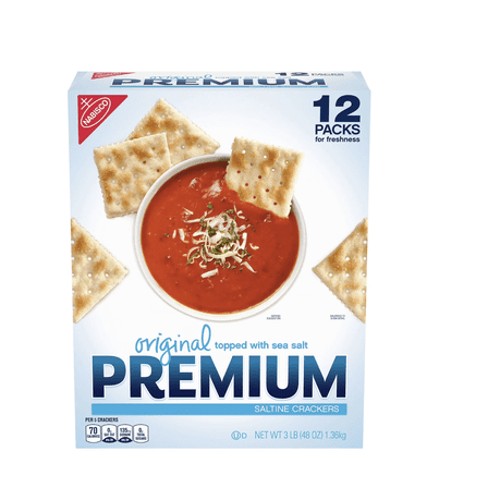 Premium Original Saltine Crackers, 4 oz., 12 pk.