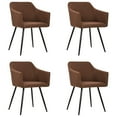 thumbnail image 5 of vidaXL Dining Chairs Upholstered Chair with Metal Legs for Living Room Fabric, 5 of 134