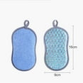 thumbnail image 7 of Kitchen Cleaning Sponge Double Sided Sponge Scrubber Sponges for Dishwashing Scouring Pad Dish Cloth Kitchen Cleaning Tools (Silvery  2PCS), 7 of 7